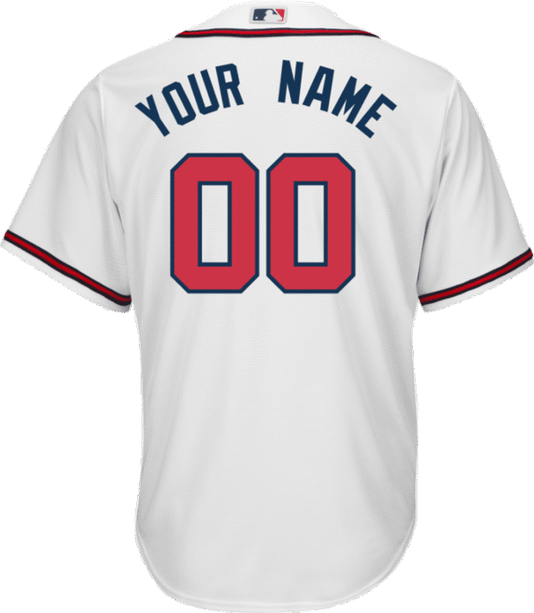 Atlanta Braves Replica Personalized Youth Home Jersey - Image 3