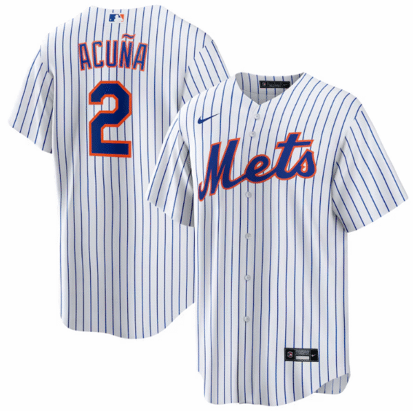 Luisangel Acuna Youth Jersey - NY Mets Replica Kids Home Jersey