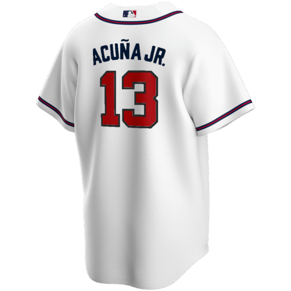 Ronald Acuna Jr. Youth Jersey - Atlanta Braves Replica Kids Home Jersey