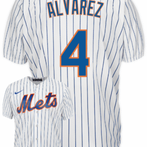 Francisco Alvarez Youth Jersey - NY Mets Replica Kids Home Jersey
