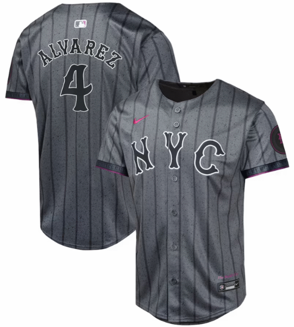 Francisco Alvarez City Connect Jersey - NY Mets 2024 Limited Adult Jersey