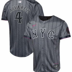 Francisco Alvarez Youth City Connect Jersey - NY Mets 2024 Limited Kids Jersey
