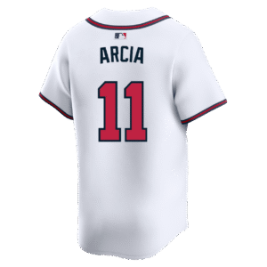 Orlando Arcia Youth Jersey - Atlanta Braves Replica Kids Home Jersey