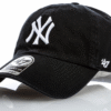 NY Yankees Clean Up Adjustable Cap - Black Dad Hat