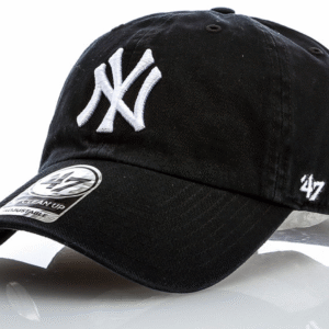 NY Yankees Clean Up Adjustable Cap - Black Dad Hat