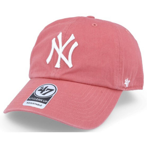 NY Yankees Clean Up Adjustable Cap - Island Red Dad Hat