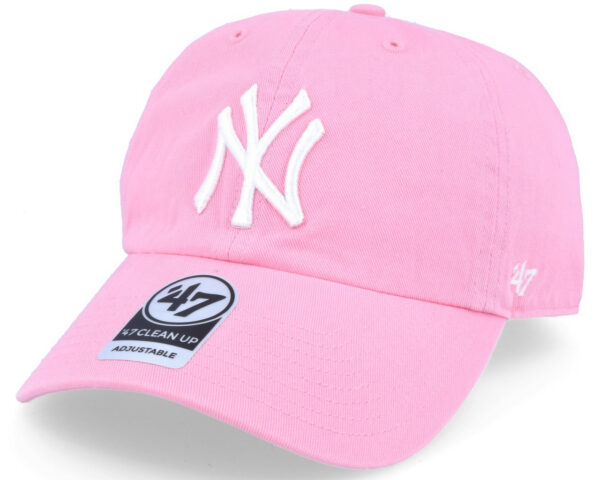 NY Yankees Clean Up Adjustable Cap - Rose Dad Hat