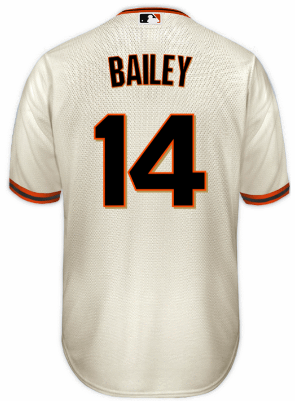 Patrick Bailey Jersey - San Francisco Giants Replica Adult Home Jersey - Image 2