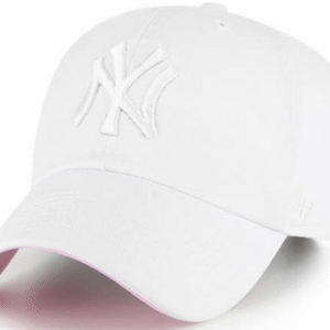 NY Yankees Clean Up Ballpark Adjustable Cap - Double White Dad Hat