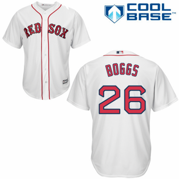 Wade Boggs Jersey - Boston Red Sox Replica Adult Home Jersey - Image 2