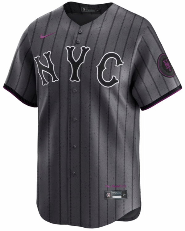 Brett Baty Youth City Connect Jersey - NY Mets 2024 Limited Kids Jersey - Image 3