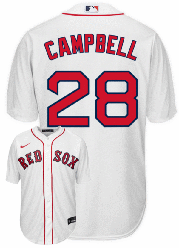 Kristian Campbell Youth Jersey - Boston Red Sox Replica Kids Home Jersey