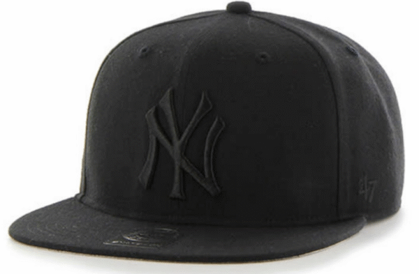 NY Yankees Captain Snapback Cap - Double Black