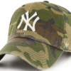 NY Yankees Clean Up Adjustable Cap - Camo White NY Dad Hat