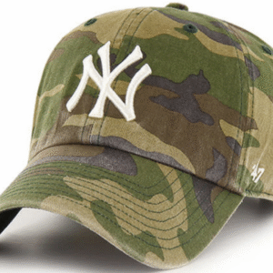 NY Yankees Clean Up Adjustable Cap - Camo White NY Dad Hat