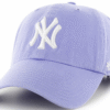NY Yankees Clean Up Adjustable Cap -Lavender Dad Hat