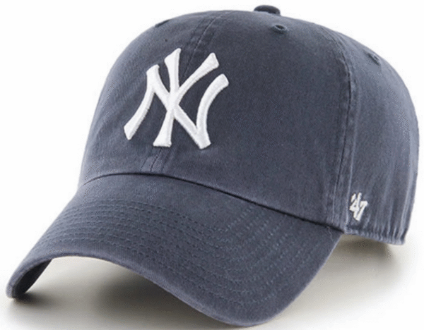 NY Yankees Clean Up Adjustable Cap - Navy Dad Hat