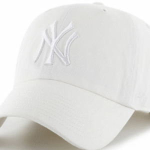 NY Yankees Clean Up Adjustable Cap - White Dad Hat