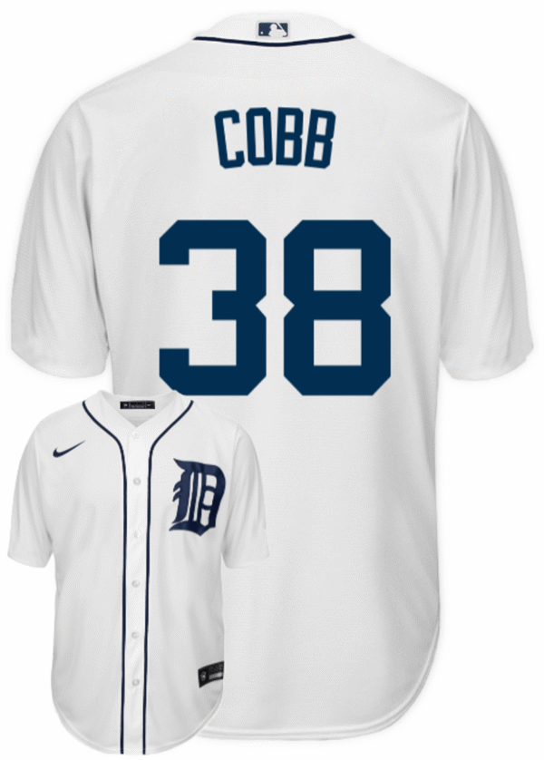 Alex Cobb Youth Jersey - Detroit Tigers Replica Kids Home Jersey