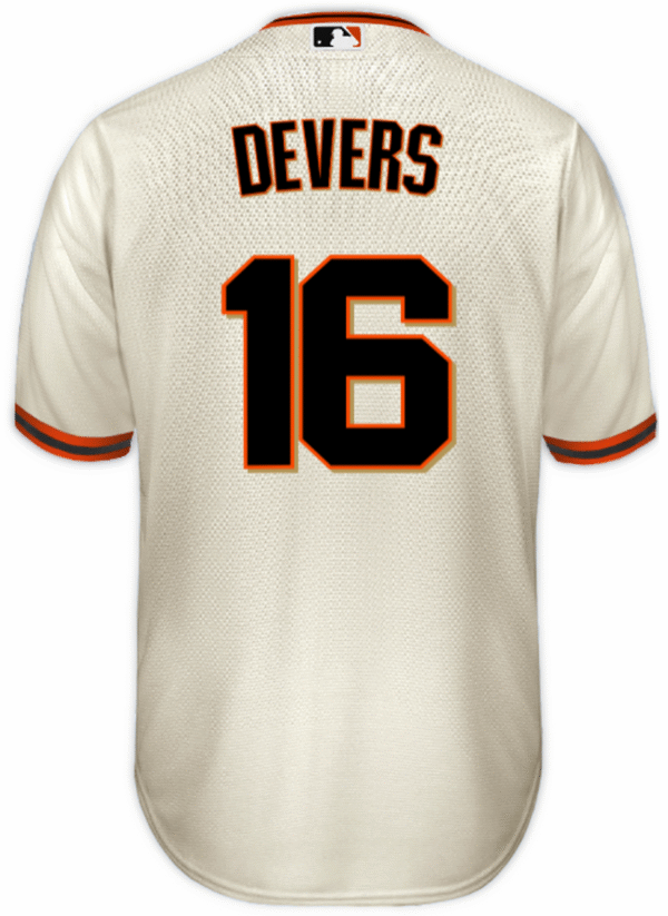 Rafael Devers Jersey - San Francisco Giants Replica Adult Home Jersey - Image 2