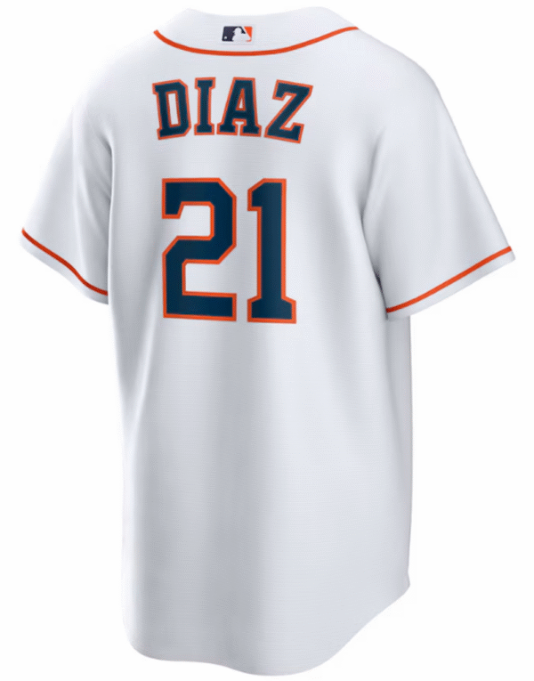 Yainer Diaz Youth Jersey - Houston Astros Replica Kids Home Jersey - Image 2