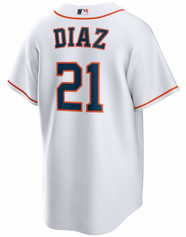 Yainer Diaz Jersey - Houston Astros Replica Adult Home Jersey - Image 2