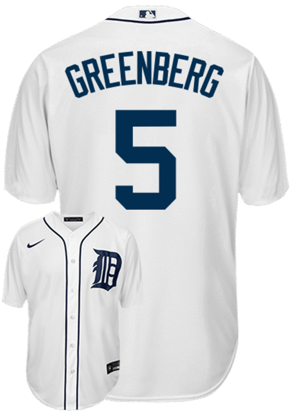 Hank Greenberg Detroit Tigers Replica Adult Home Jersey