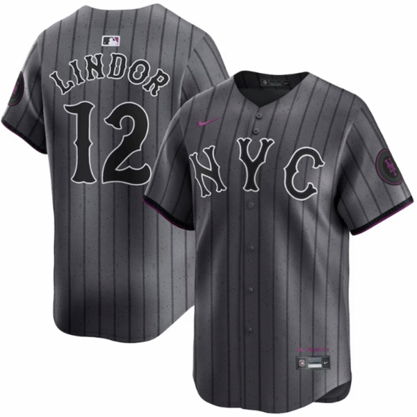 Francisco Lindor Youth City Connect Jersey - NY Mets 2024 Limited Kids Jersey