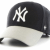 NY Yankees MVP Adjustable Cap - Navy Grey