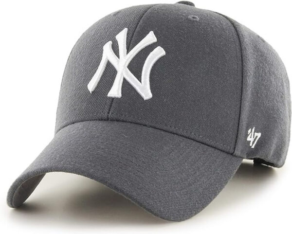 NY Yankees MVP Adjustable Cap - Charcoal