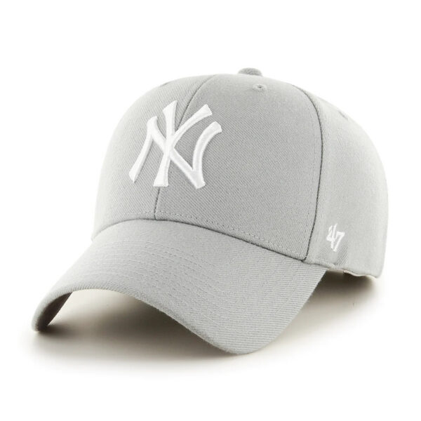 NY Yankees MVP Adjustable Cap - Gray