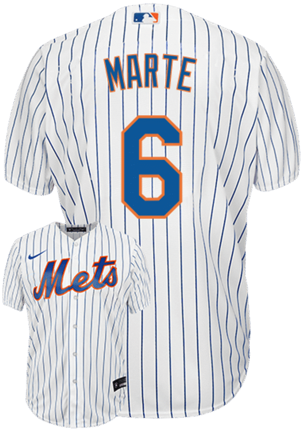 Starling Marte Youth Jersey - NY Mets Replica Kids Home Jersey