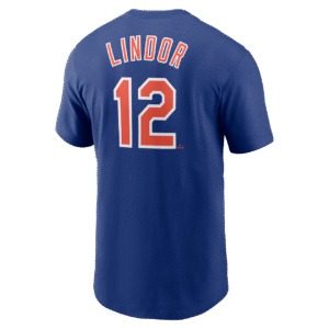 Francisco Lindor T-Shirt - Royal Blue NY Mets Adult T-Shirt