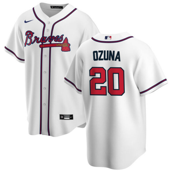 Marcell Ozuna Youth Jersey - Atlanta Braves Replica Kids Home Jersey