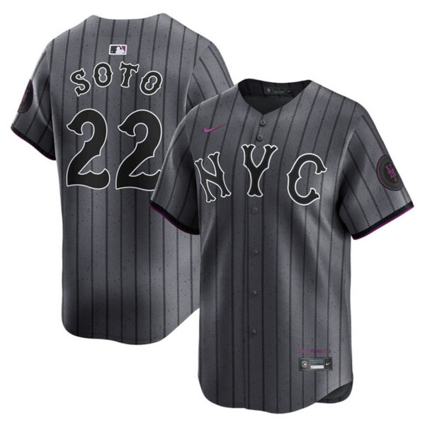 Juan Soto Youth City Connect Jersey - NY Mets 2024 Limited Kids Jersey