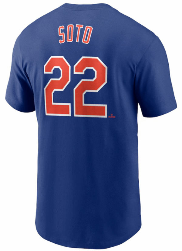 Juan Soto T-Shirt - Blue NY Mets Adult Fuse T-Shirt - Image 2