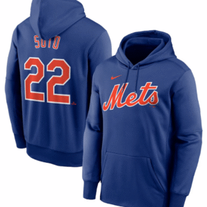 Juan Soto Hooded Sweatshirt - Blue NY Mets Adult Pullover Hoody