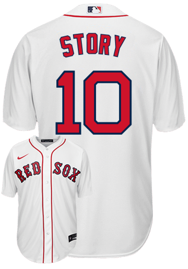 Trevor Story Jersey - Boston Red Sox Replica Adult Home Jersey