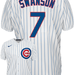 Dansby Swanson Youth Jersey - Chicago Cubs Replica Kids Home Jersey