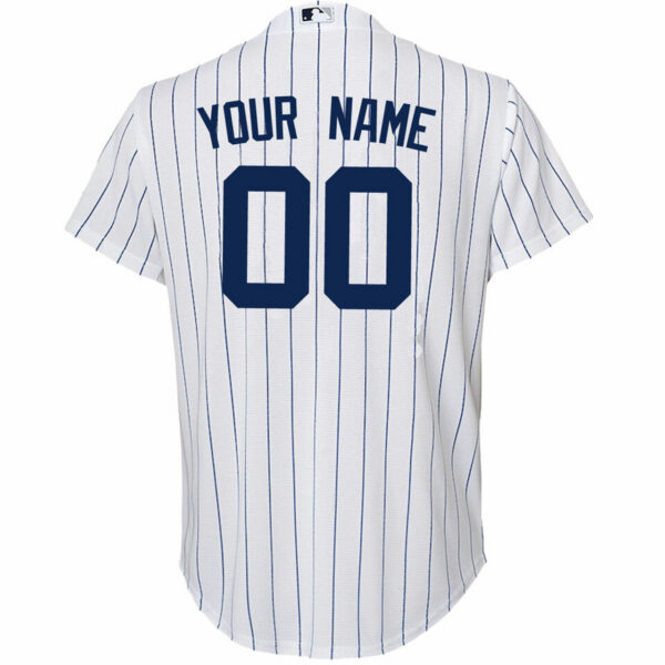 NY Yankees Replica Personalized Youth Home Jersey - Image 2