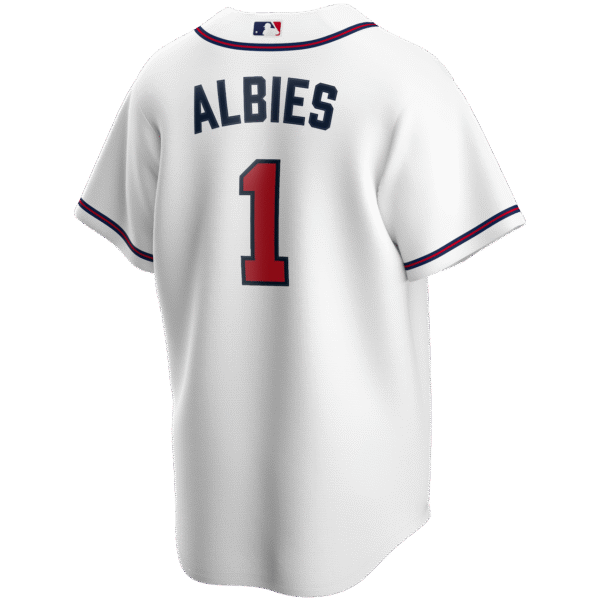 Ozzie Albies Jersey - Atlanta Braves Replica Adult Home Jersey