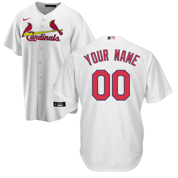 St Louis Cardinals Replica Personalized Home Jersey