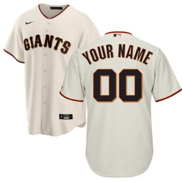 SF Giants Replica Personalized Youth Home Jersey