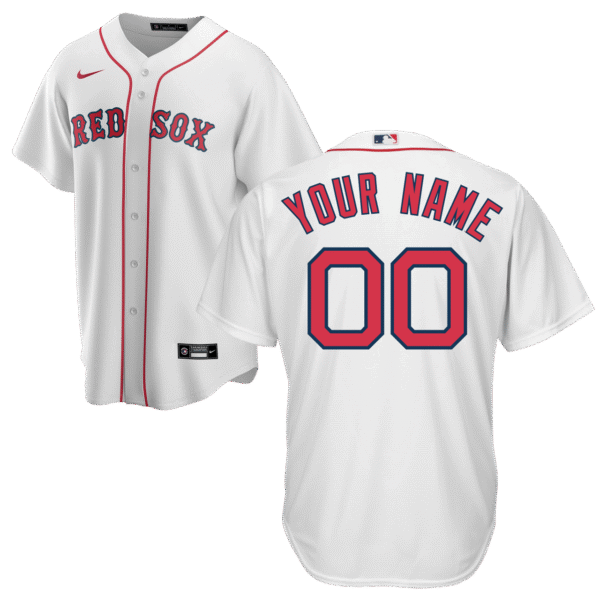 Boston Red Sox Replica Personalized Youth Home Jersey