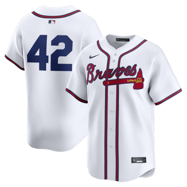 Jackie Robinson Day 42 Jersey - Atlanta Braves Replica Adult Home Jersey