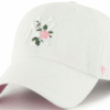 NY Yankees Clean Up Adjustable Cap - White with Rose