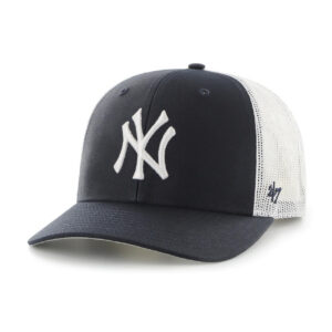 NY Yankees Mesh Flagship Cap - Navy Trucker Hat