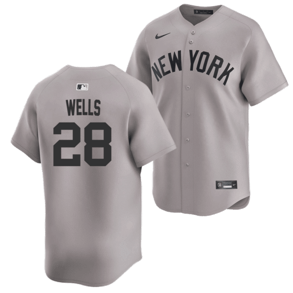 Austin Wells Youth Road Jersey - Limited Kids Away Jersey