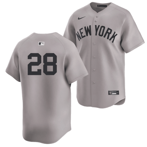 Austin Wells Youth No Name Road Jersey - Number Only Limited Kids Away Jersey