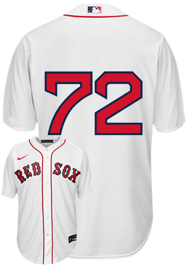 Garrett Whitlock No Name Jersey - Boston Red Sox Replica Number Only Adult Home Jersey